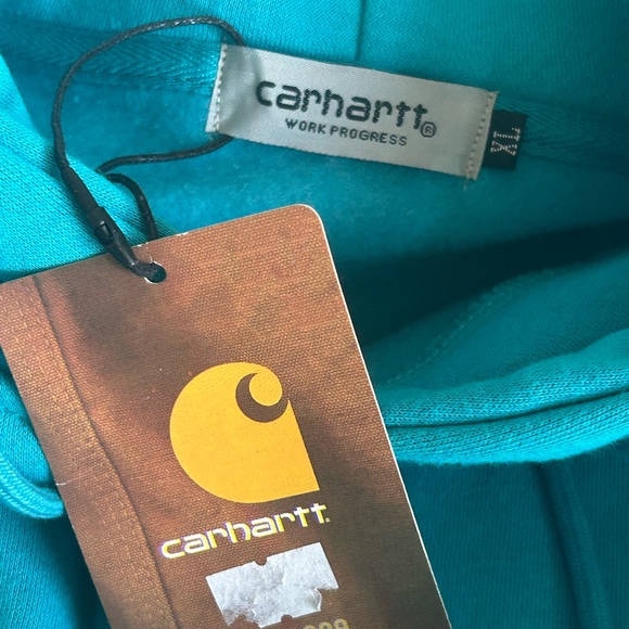 Carhartt Aqua Blue Women's Hoodie - Picture 11 of 12